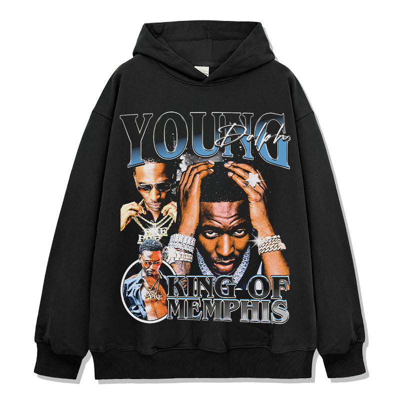 King Of Memphis By Young Dolph Hoodie Style001 T-Shirts, Sweatshirt | CoreVibeTees.com (Image 1)