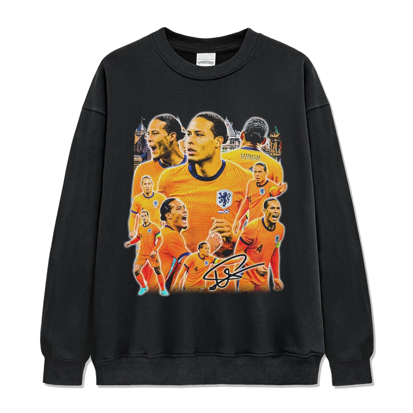Virgil van Dijk Signature Sweatshirt T-Shirts, Hoodie | CoreVibeTees.com (Image 1)