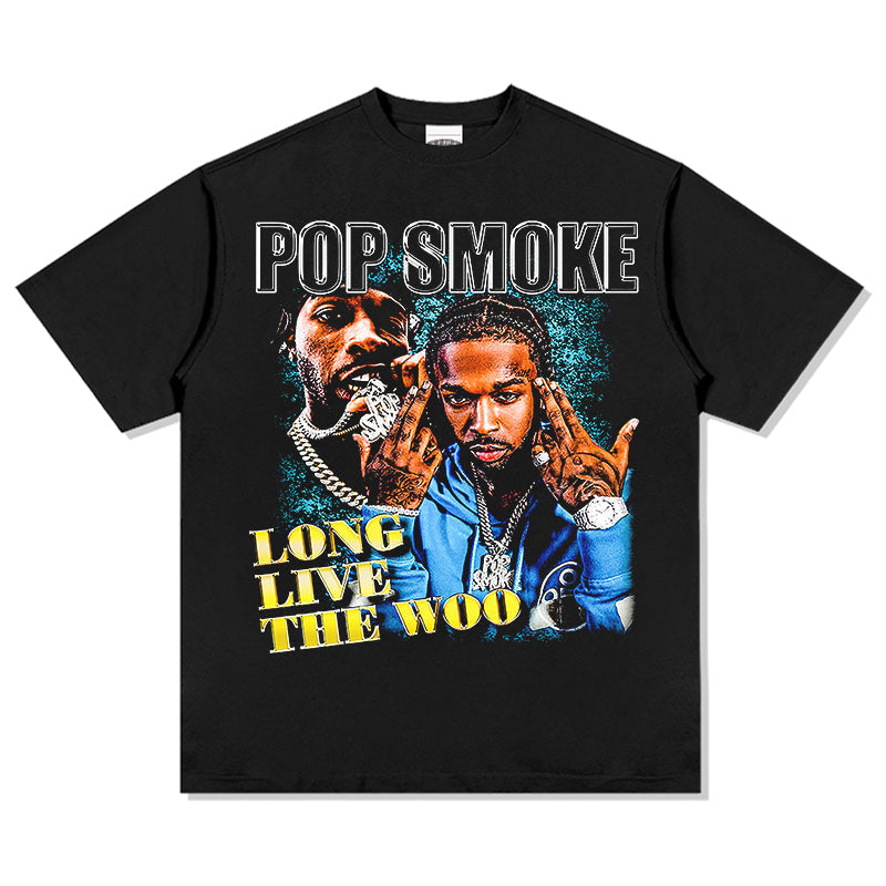 Long Live The Woo By Popsmoke TEE Hoodie, Sweatshirt | CoreVibeTees.com (Image 1)