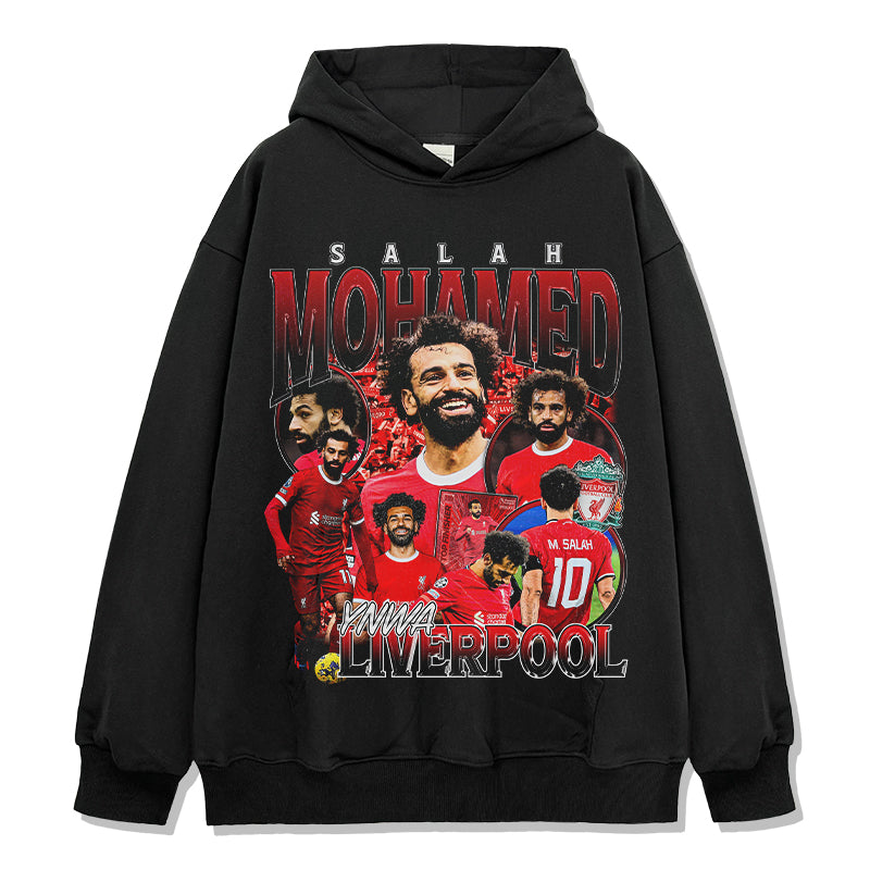 Ynwa Liverpool By Mohamed Salah Hoodie T-Shirts, Sweatshirt | CoreVibeTees.com (Image 1)