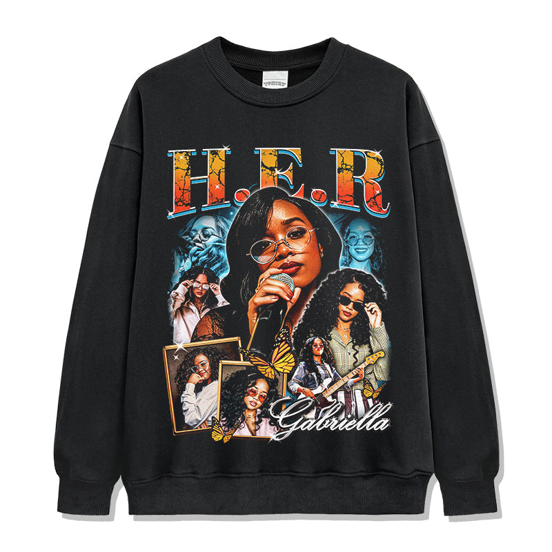 H.E.R Sweatshirt T-Shirts, Hoodie | CoreVibeTees.com (Image 1)