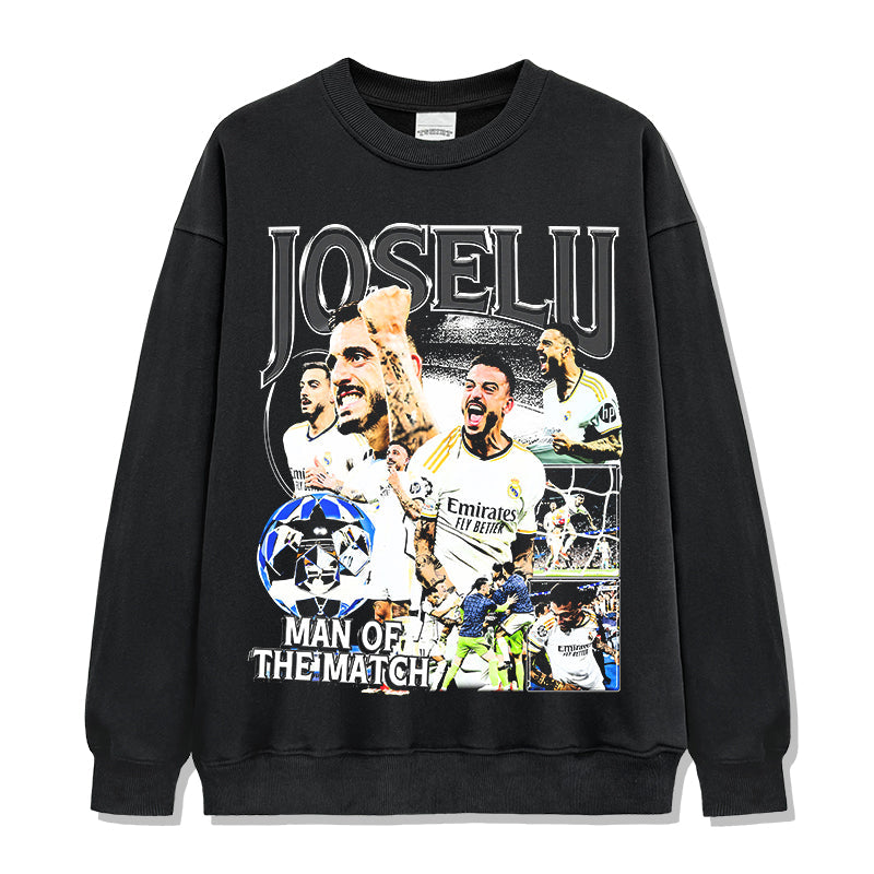 Joselu "Man Of The Match"Sweatshirt T-Shirts, Hoodie | CoreVibeTees.com (Image 1)