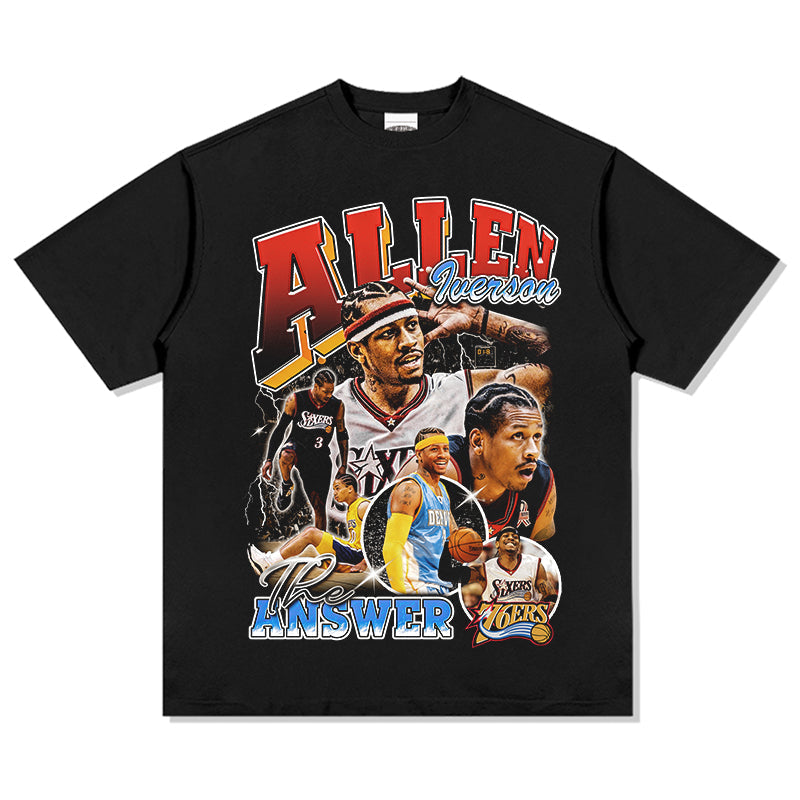 Allen Iverson TEE NBA Style002 Hoodie, Sweatshirt | CoreVibeTees.com (Image 1)