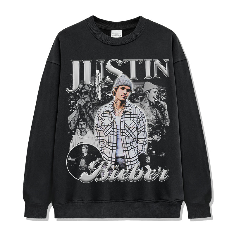 Justin Bieber Sweatshirt T-Shirts, Hoodie | CoreVibeTees.com (Image 1)