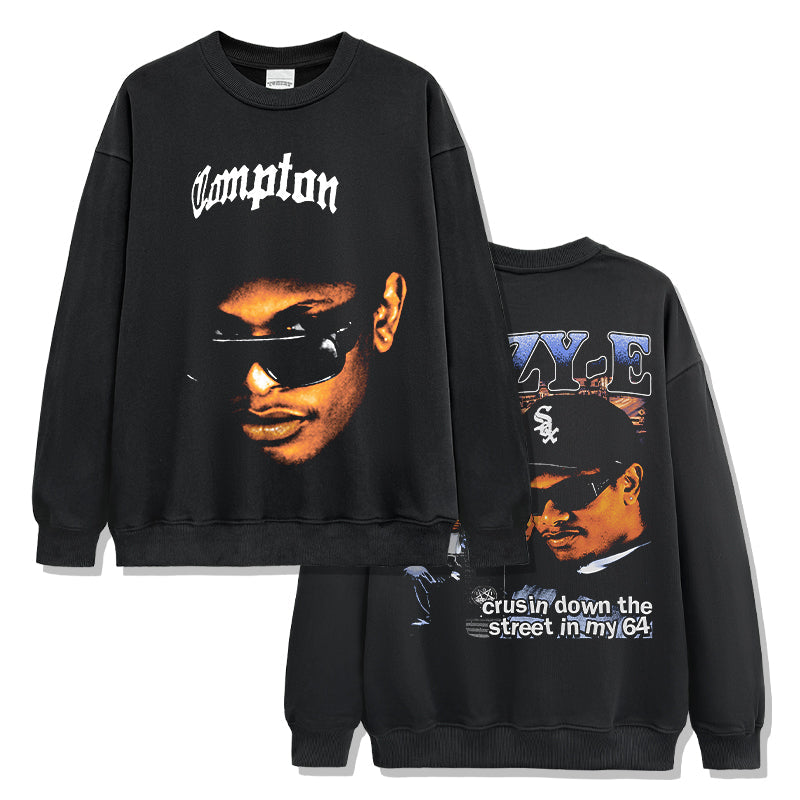 Compton B y Eazy-E Sweatshirt T-Shirts, Hoodie | CoreVibeTees.com (Image 1)