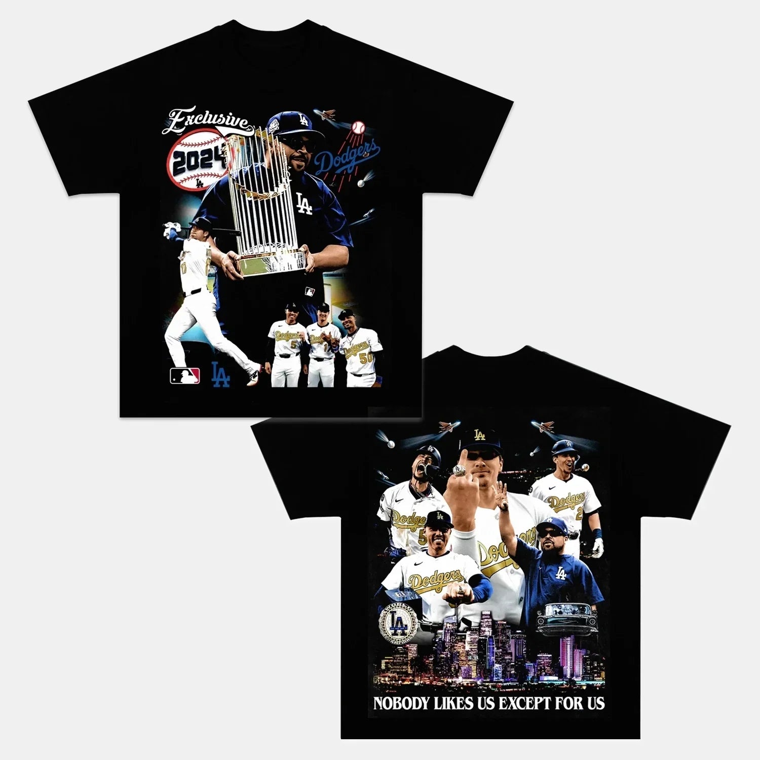 Dodgers Back Design TEE Hoodie, Sweatshirt | CoreVibeTees.com (Image 1)