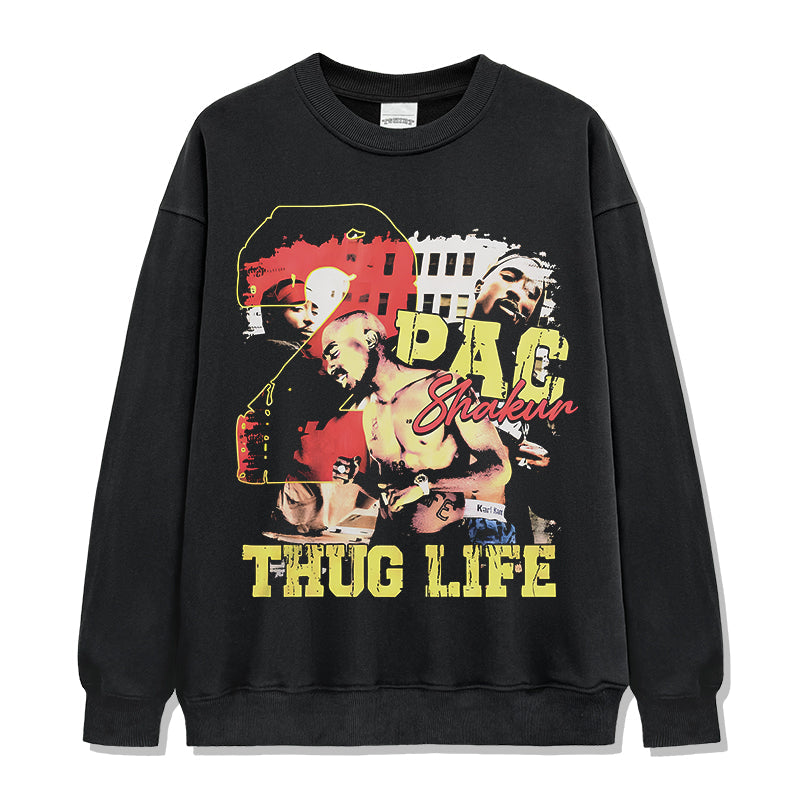 Thug Life By Tupac Shakur Sweatshirt Style001 T-Shirts, Hoodie | CoreVibeTees.com (Image 1)