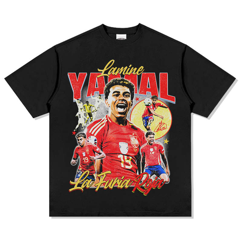 Lamine Yamal "La Furia Roja"TEE Hoodie, Sweatshirt | CoreVibeTees.com (Image 1)