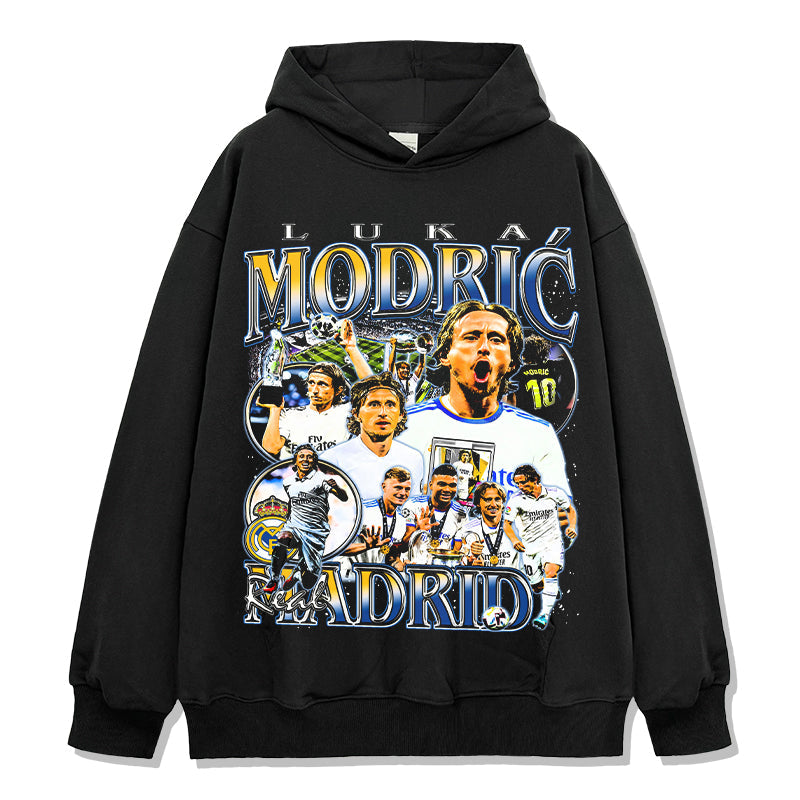 Luka ModriÄ‡ "Real Madrid"Hoodie T-Shirts, Sweatshirt | CoreVibeTees.com (Image 1)