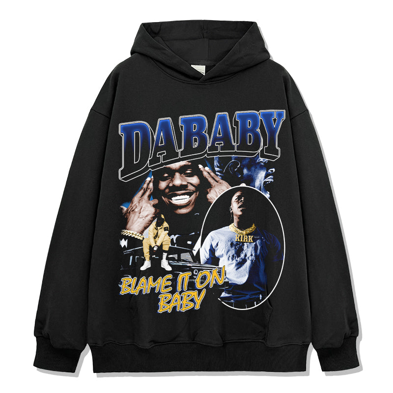 Blame It On Baby By DaBaby Hoodie T-Shirts, Sweatshirt | CoreVibeTees.com (Image 1)