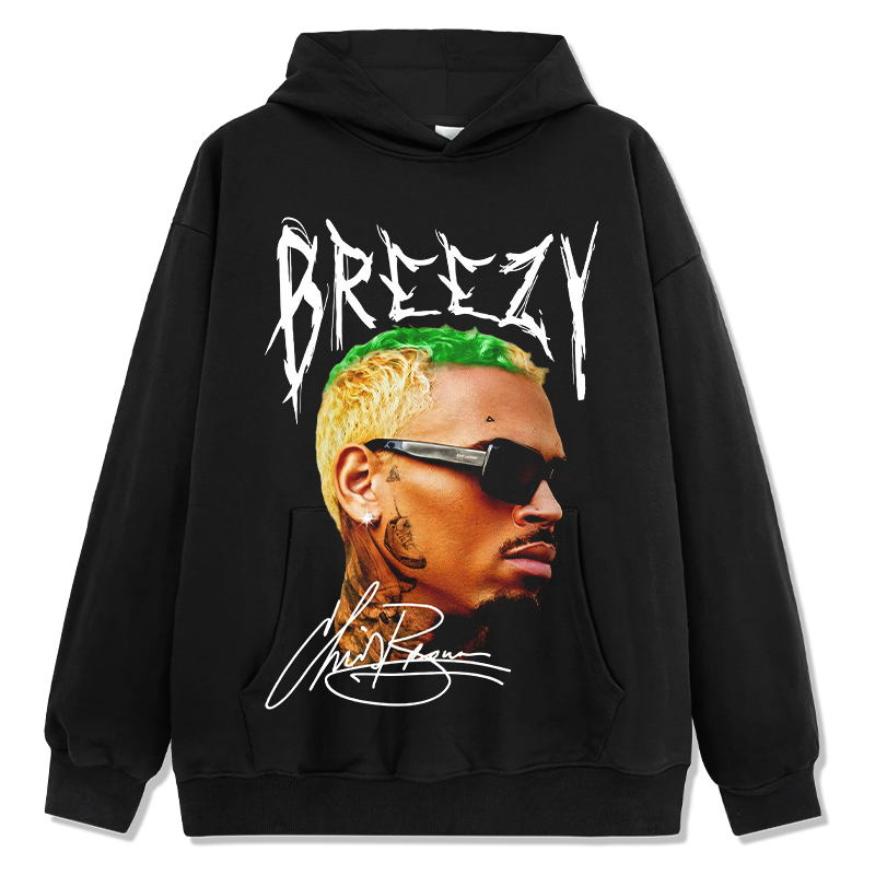 Breezy Chris Brown Signature Hoodie T-Shirts, Sweatshirt | CoreVibeTees.com (Image 1)