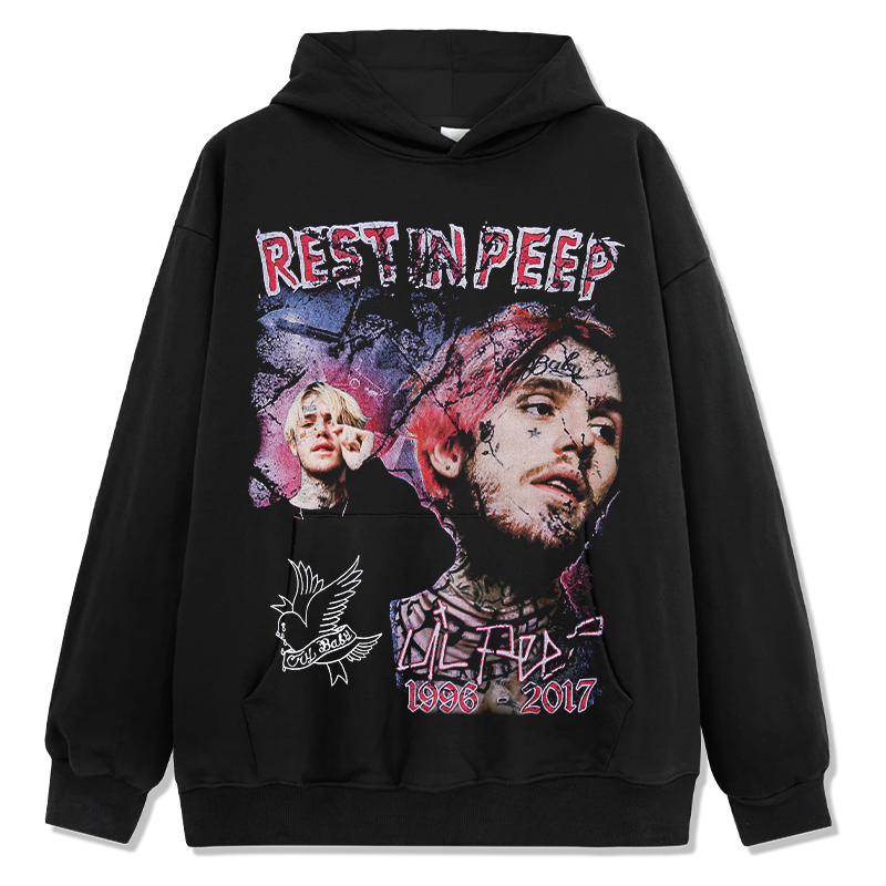 Rest in Peep by Lil Peep Hoodie T-Shirts, Sweatshirt | CoreVibeTees.com (Image 1)