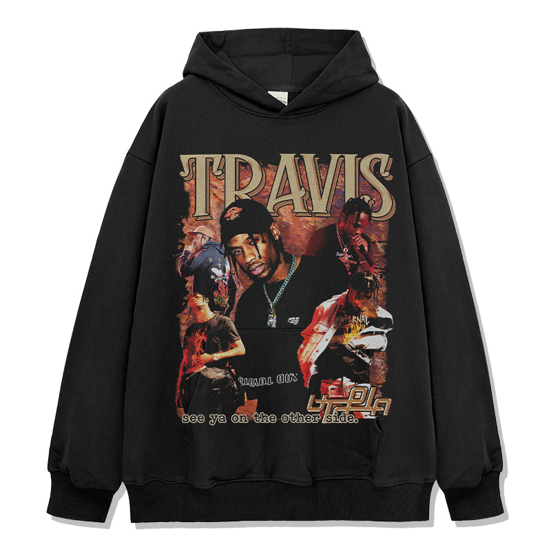 See ya on the other side By Travis Scott Hoodie T-Shirts, Sweatshirt | CoreVibeTees.com (Image 1)
