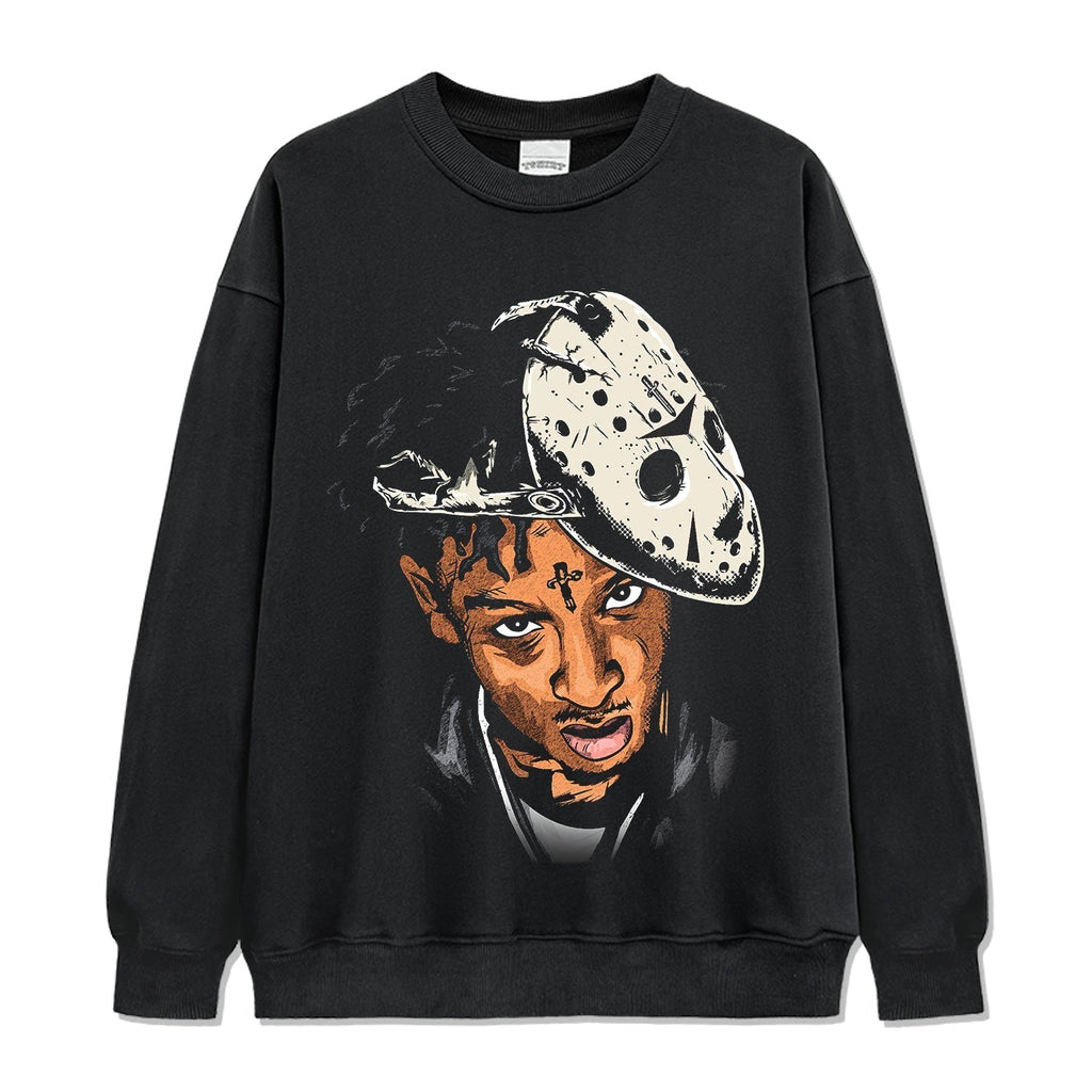 21 Savage Sweatshirt Style001 T-Shirts, Hoodie | CoreVibeTees.com (Image 1)