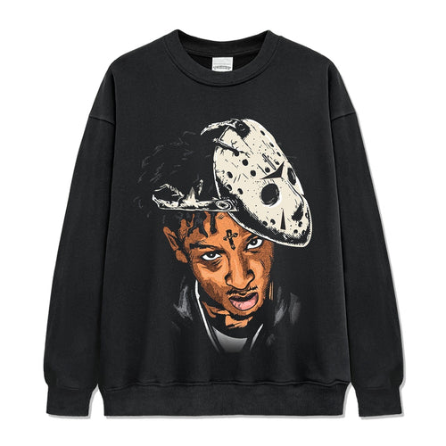 21 Savage Sweatshirt Style001 T-Shirts, Hoodie | CoreVibeTees.com (Image 1)