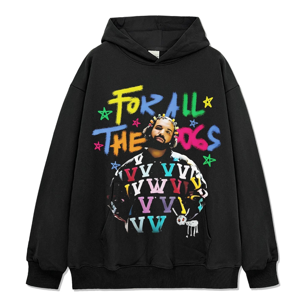 For All the Dogs By Drake HOODIE Style003 T-Shirts, Sweatshirt | CoreVibeTees.com (Image 1)