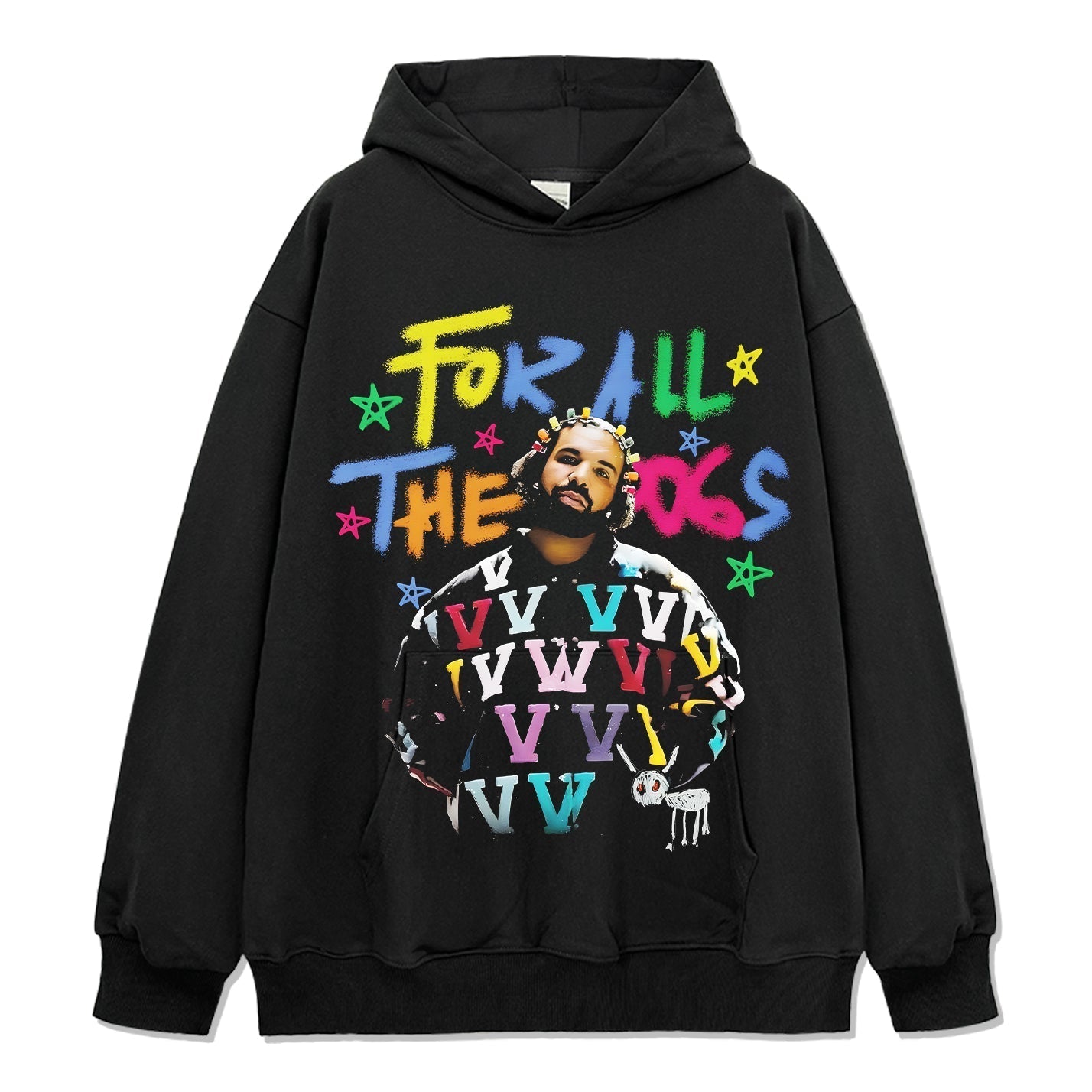 For All the Dogs By Drake HOODIE Style003 T-Shirts, Sweatshirt | CoreVibeTees.com (Image 1)