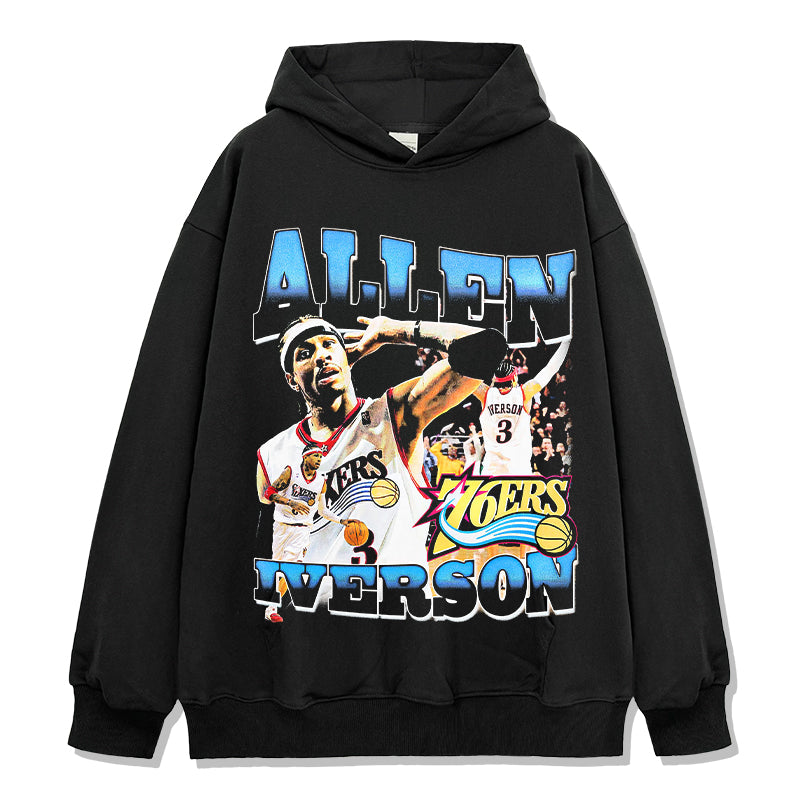 Allen Iverson HOODIE NBA T-Shirts, Sweatshirt | CoreVibeTees.com (Image 1)