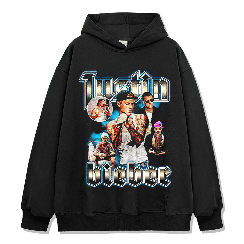 Justin Bieber Hoodie Style002 T-Shirts, Sweatshirt | CoreVibeTees.com (Image 1)