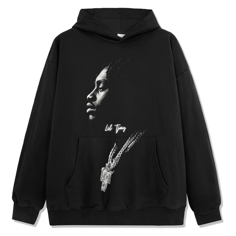 Lil Tjay Signature Hoodie Style001 T-Shirts, Sweatshirt | CoreVibeTees.com (Image 1)