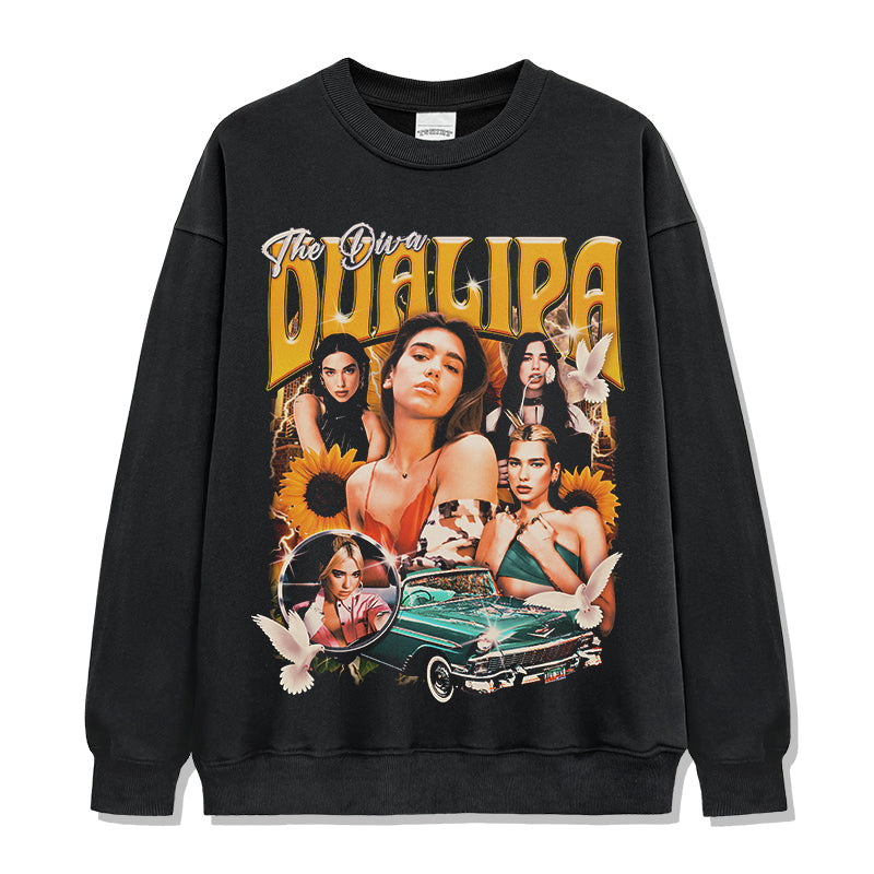 Dua Lipa Sweatshirt T-Shirts, Hoodie | CoreVibeTees.com (Image 1)