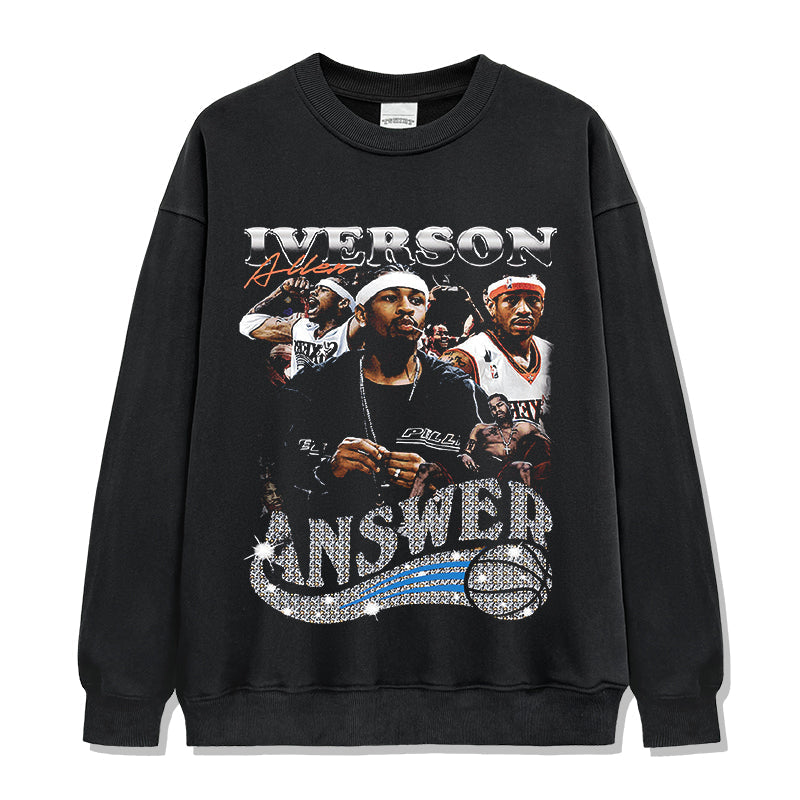 Allen Iverson Sweatshirt NBA Style001 T-Shirts, Hoodie | CoreVibeTees.com (Image 1)
