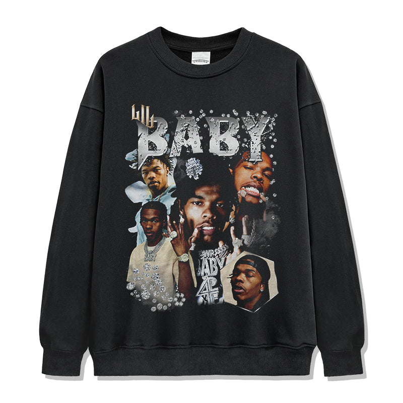 Lil Baby Sweatshirt Style004 T-Shirts, Hoodie | CoreVibeTees.com (Image 1)