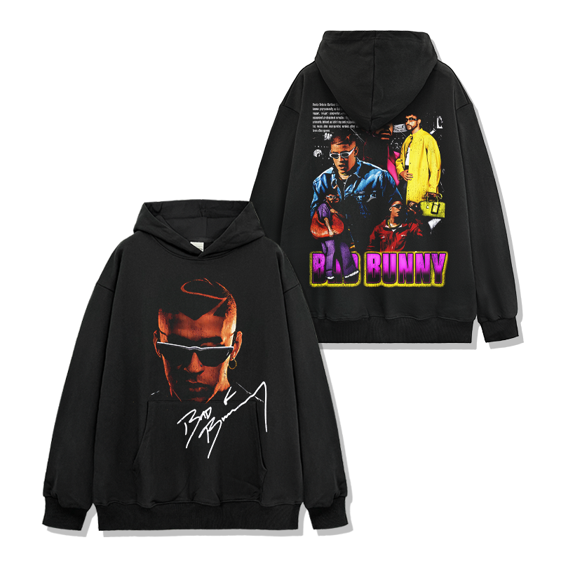 Bad Bunny Singnature HOODIE T-Shirts, Sweatshirt | CoreVibeTees.com (Image 1)