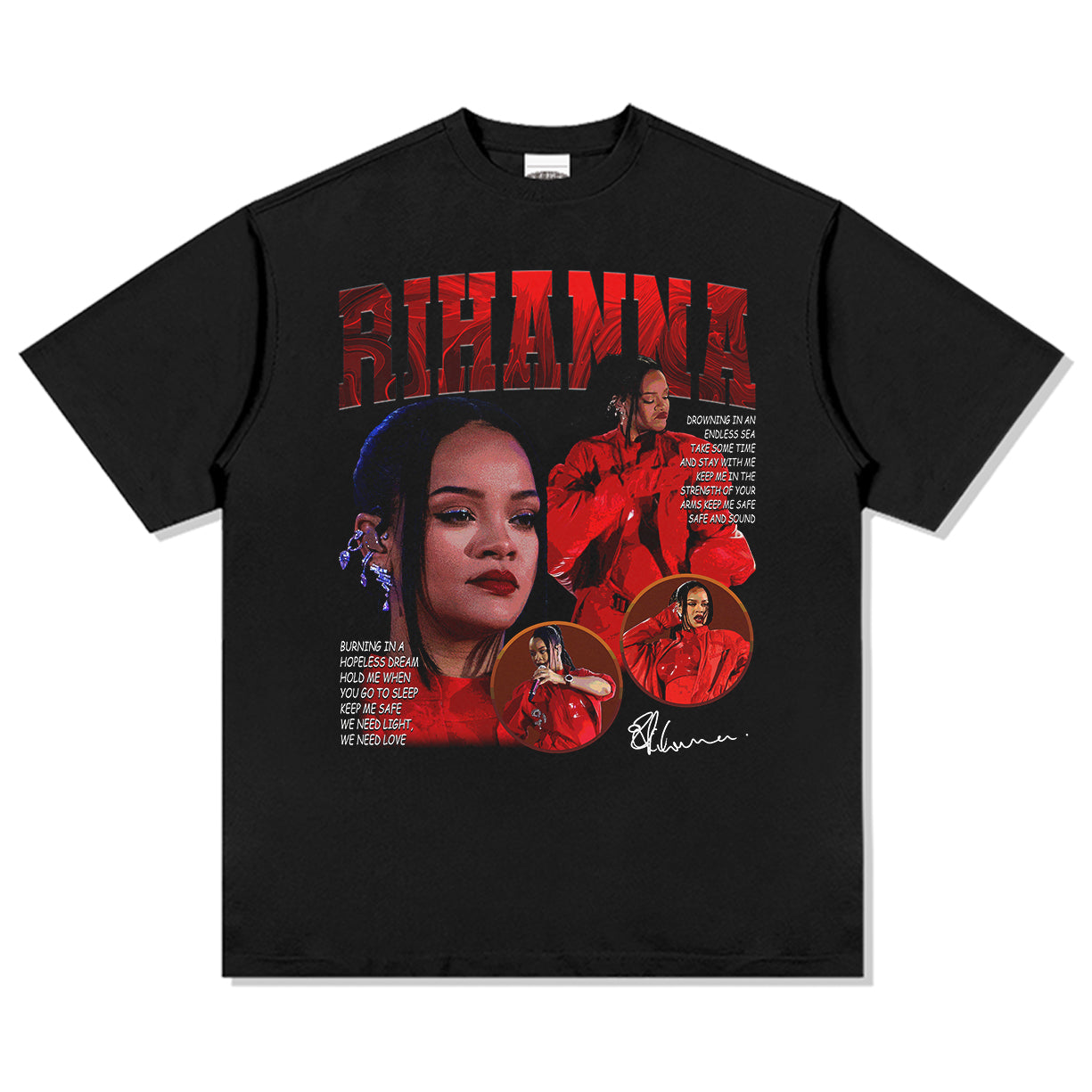 Rihanna Signature Tee Hoodie, Sweatshirt | CoreVibeTees.com (Image 1)
