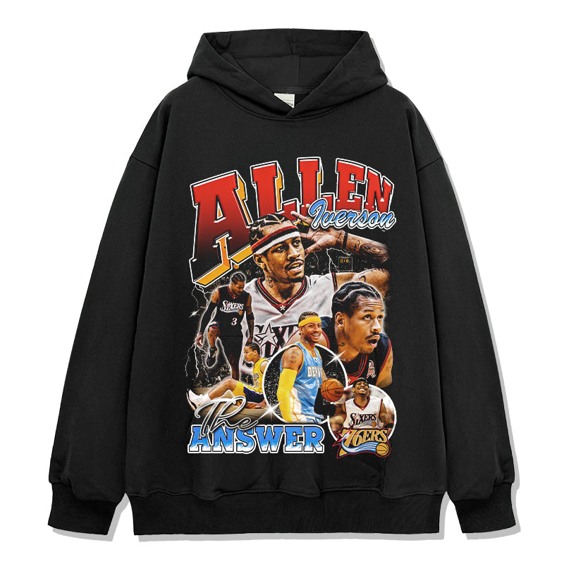 Allen Iverson HOODIE NBA Style003 T-Shirts, Sweatshirt | CoreVibeTees.com (Image 1)