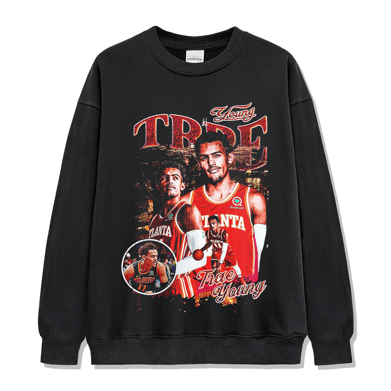 Trae Young Sweatshirt NBA Style001 T-Shirts, Hoodie | CoreVibeTees.com (Image 1)