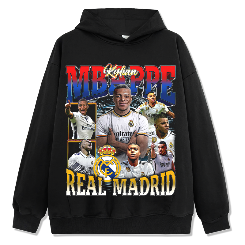 Kylian MbappÃ© "Real Madrid"Hoodie T-Shirts, Sweatshirt | CoreVibeTees.com (Image 1)