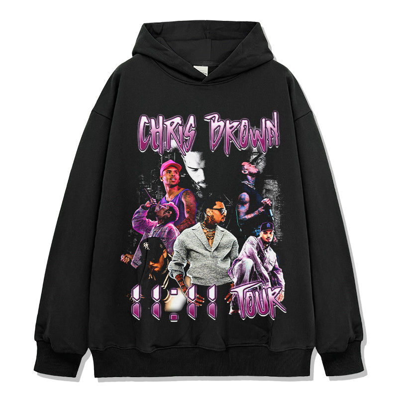 11:11 Tour By Chris Brown HOODIE T-Shirts, Sweatshirt | CoreVibeTees.com (Image 1)