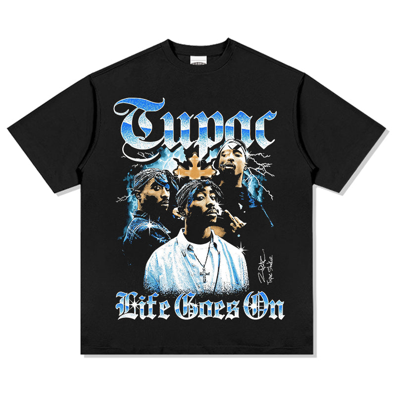 Life Goes On By Tupac Shakur Signature TEE Hoodie, Sweatshirt | CoreVibeTees.com (Image 1)