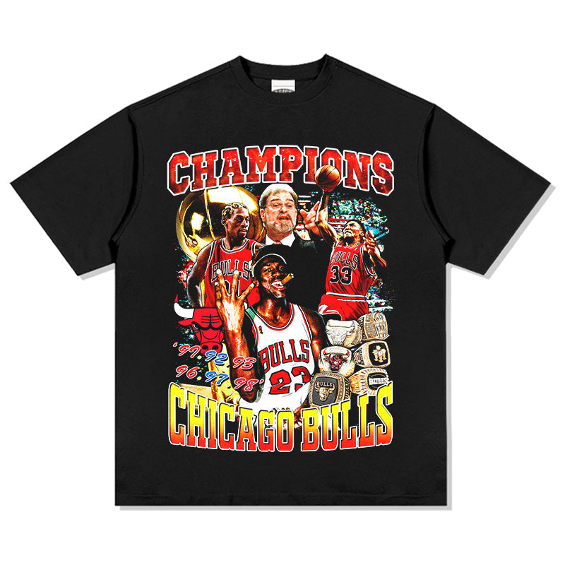 Champions Chicago Bulls TEE NBA Hoodie, Sweatshirt | CoreVibeTees.com (Image 1)