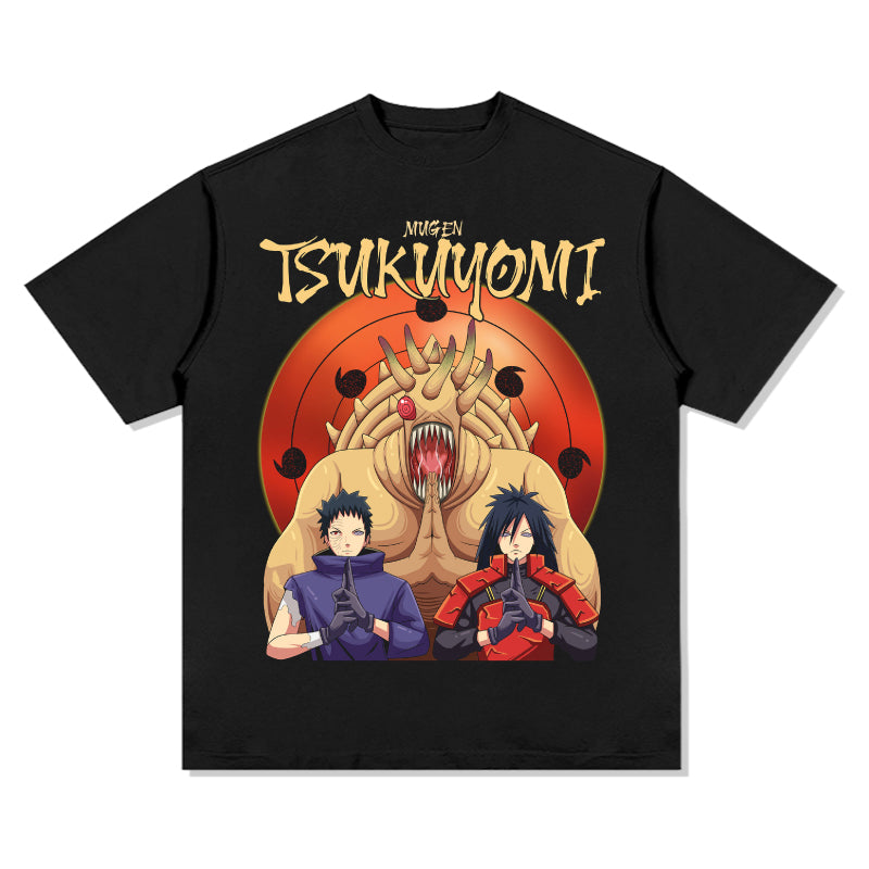 Mugen Tsukuyomi Obito and Madara "Anime" TEE Hoodie, Sweatshirt | CoreVibeTees.com (Image 1)