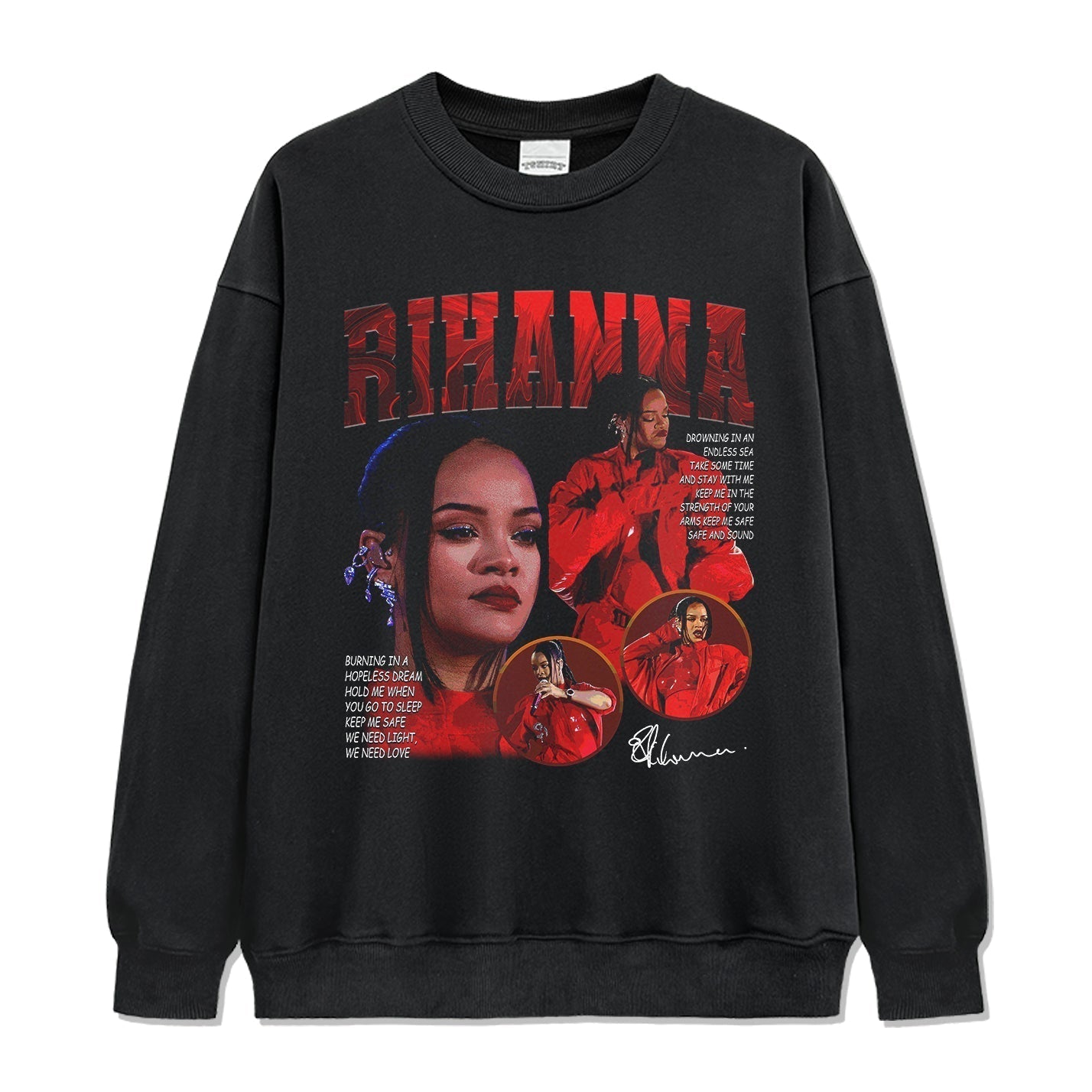 Rihanna Signature Sweatshirt Style001 T-Shirts, Hoodie | CoreVibeTees.com (Image 1)