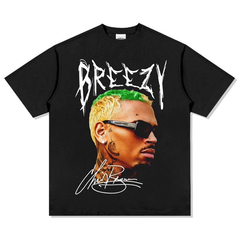 Breezy Chris Brown Signature TEE Hoodie, Sweatshirt | CoreVibeTees.com (Image 1)