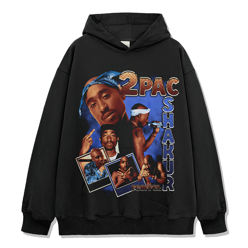 Tupac Shakur Hoodie Style009 T-Shirts, Sweatshirt | CoreVibeTees.com (Image 1)