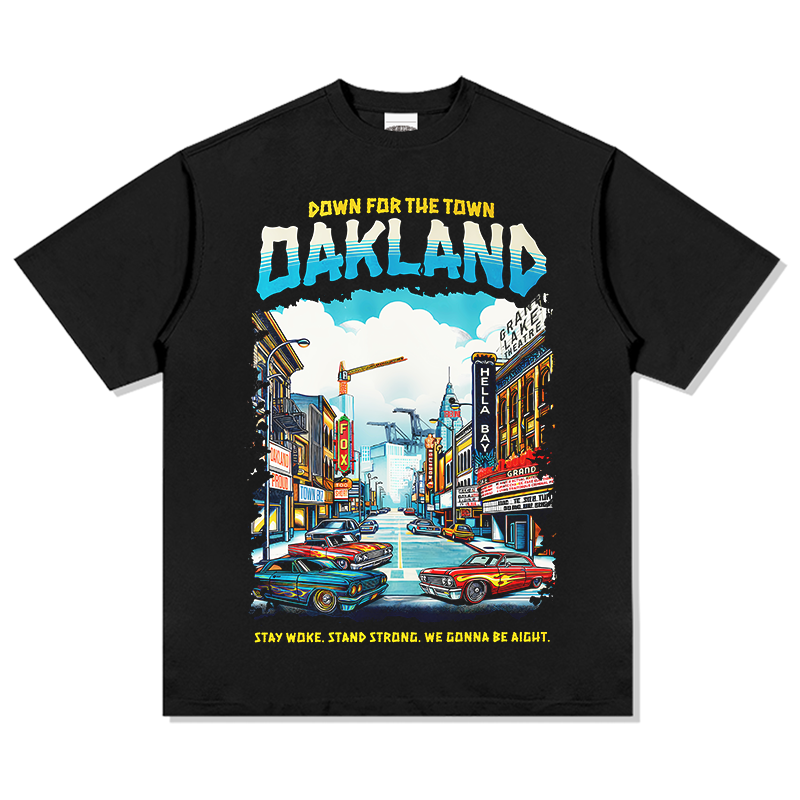 Oakland Town "Anime" TEE Hoodie, Sweatshirt | CoreVibeTees.com (Image 1)