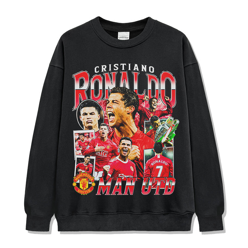 Cristiano Ronaldo "Man Utd"Sweatshirt T-Shirts, Hoodie | CoreVibeTees.com (Image 1)