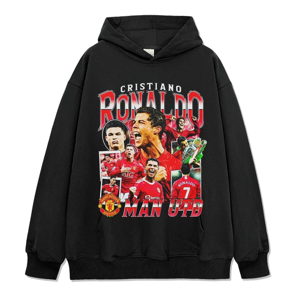 Cristiano Ronaldo Manchester United Hoodie T-Shirts, Sweatshirt | CoreVibeTees.com (Image 1)