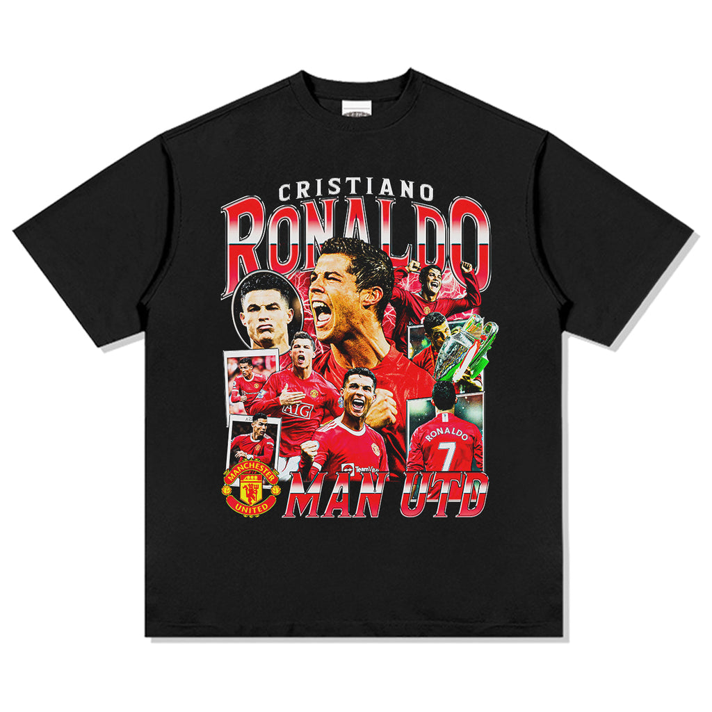 Cristiano Ronaldo Manchester United Tee Hoodie, Sweatshirt | CoreVibeTees.com (Image 1)