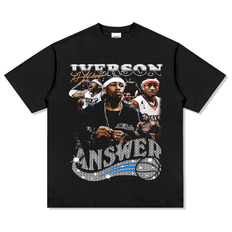 Allen Iverson TEE NBA Style001 Hoodie, Sweatshirt | CoreVibeTees.com (Image 1)