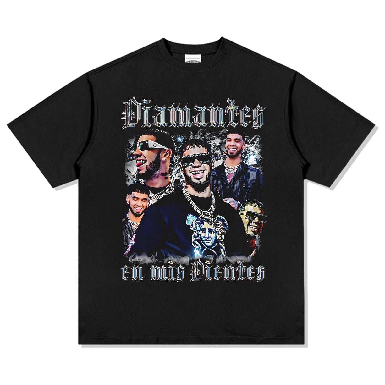 Diamantes En Mis Dientes By Anuel Aa Tee Hoodie, Sweatshirt | CoreVibeTees.com (Image 1)