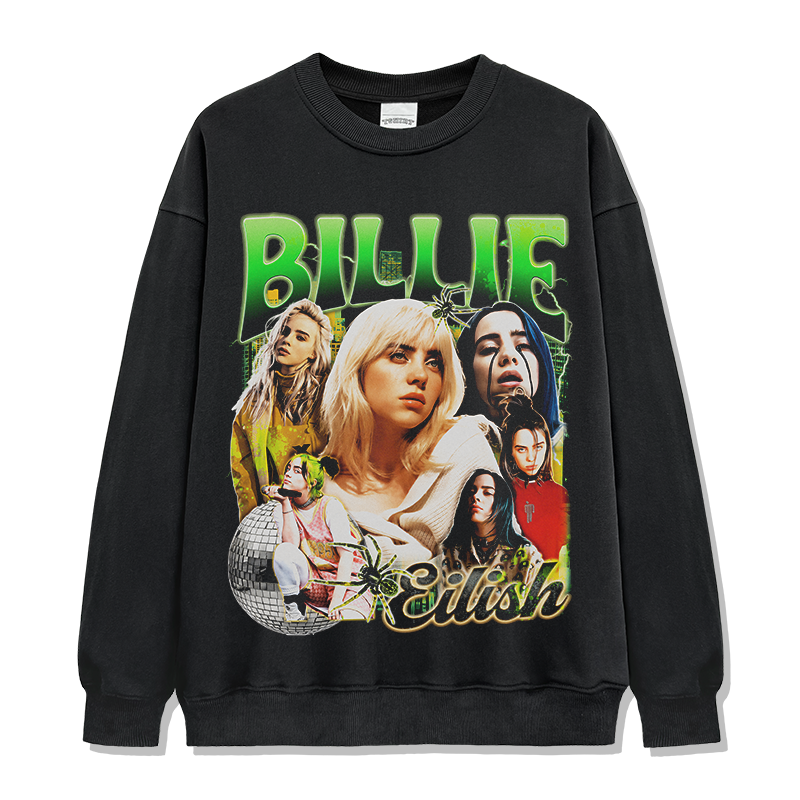 Billie Eilish Sweatshirt T-Shirts, Hoodie | CoreVibeTees.com (Image 1)