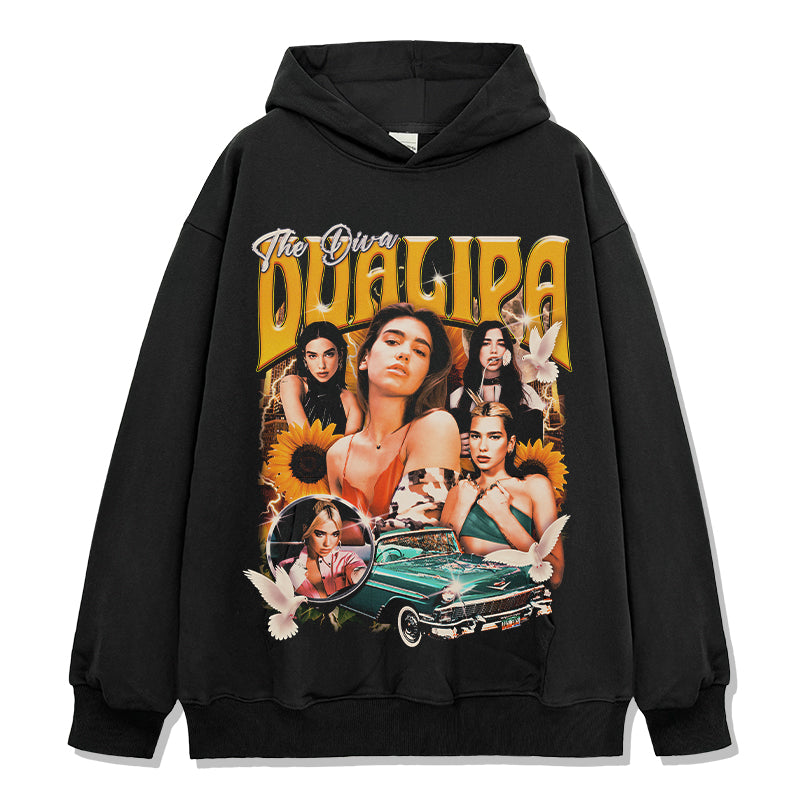 Dua Lipa Hoodie T-Shirts, Sweatshirt | CoreVibeTees.com (Image 1)