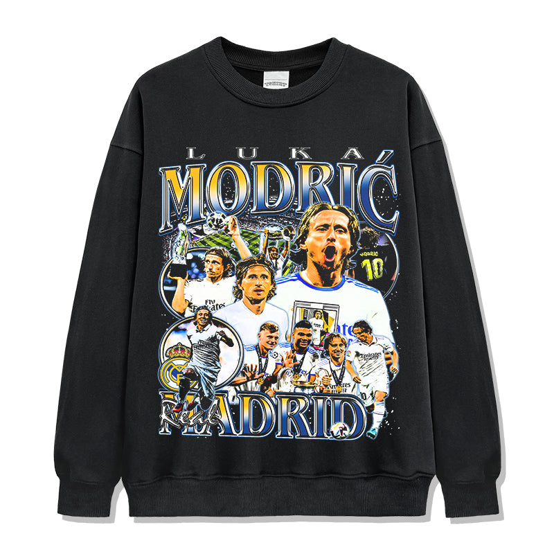 Luka ModriÄ‡ "Real Madrid"Sweatshirt T-Shirts, Hoodie | CoreVibeTees.com (Image 1)