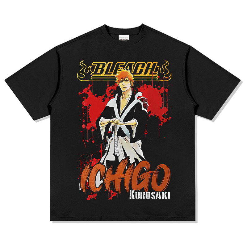 Bleach  Kurosaki Ichigo "Anime" TEE Hoodie, Sweatshirt | CoreVibeTees.com (Image 1)