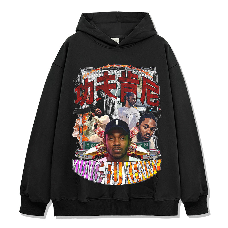 Kungfu Kenny By Kendrick Lamar Hoodie T-Shirts, Sweatshirt | CoreVibeTees.com (Image 1)